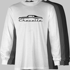 Chevrolet Chevelle Retro Long Sleeve T-Shirt - chevy camaro ss rs